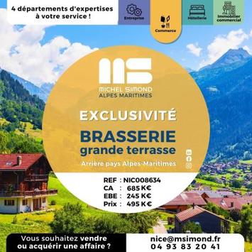 Vente - Bar - Brasserie - Restaurant - Alpes-Maritimes (06)
