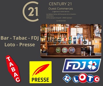 Vente - Bar - Tabac - FDJ - Presse - Quimper (29000)