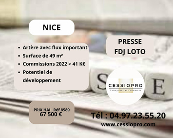 Vente - FDJ - Loto - PMU - Presse - Nice (06000)