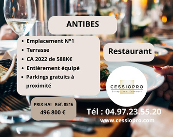 Vente - Restaurant - Antibes (06600)