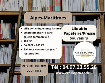 Vente - Librairie - Cannes (06400)