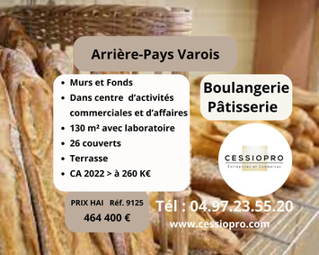 Vente - Boulangerie - Pâtisserie - Montauroux (83440)