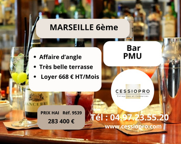 Vente - Bar - PMU - Marseille 6ème (13006)