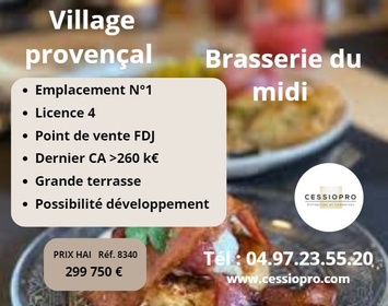 Vente - Brasserie - FDJ - Licence IV - Salon-de-Provence (13300)
