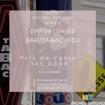 Vente - Bar - Brasserie - Tabac - Licence IV - Loto - Gard (30)