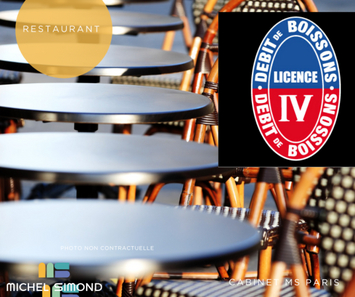 Vente - Bar - Brasserie - Restaurant - Licence IV - Paris (75)