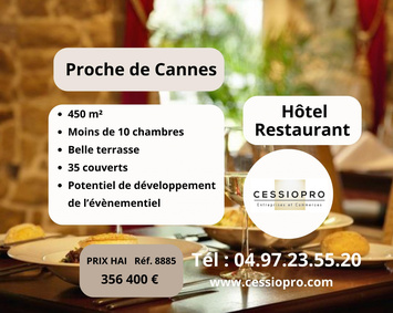 Vente - Hôtel - Restaurant - Cannes (06400)