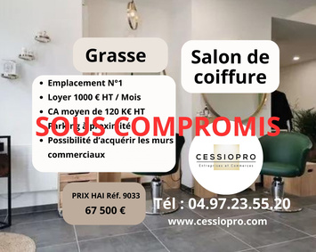 Vente - Salon de coiffure - Grasse (06130)