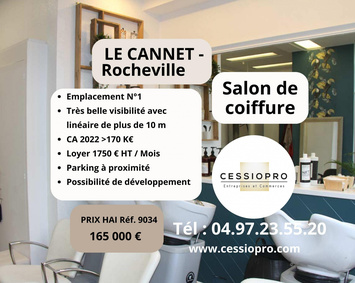 Vente - Salon de coiffure - Le Cannet (06110)