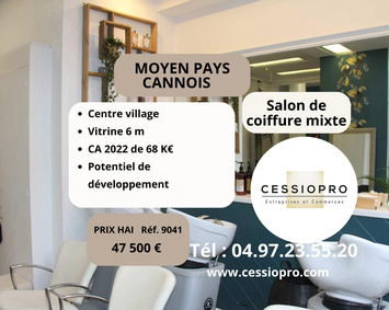 Vente - Salon de coiffure - Cannes (06400)