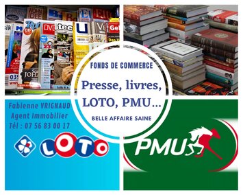 Vente - FDJ - Librairie - Loto - PMU - Presse - Royan (17200)