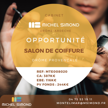 Vente - Salon de coiffure - Drôme (26)