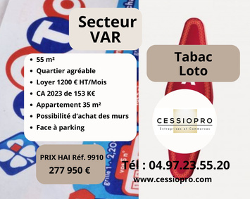 Vente - Tabac - Loto - Toulon (83000)