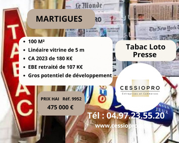 Vente - Tabac - Loto - Presse - Martigues (13500)