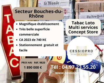 Vente - Tabac - Loto - Presse - Aix-en-Provence (13090)