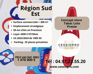 Vente - Tabac - Loto - Presse - Manosque (04100)