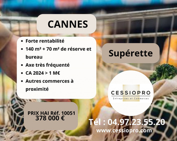 Vente - Superette - Cannes (06400)