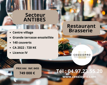 Vente - Brasserie - Restaurant - Antibes (06600)