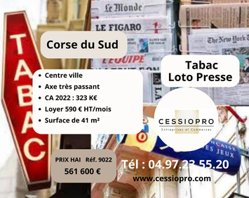 Vente - Tabac - Loto - Presse - Bastia (20200)