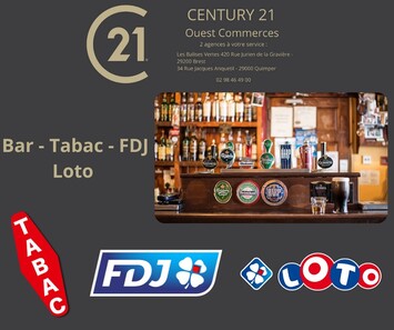 Vente - Bar - Tabac - Quimper (29000)