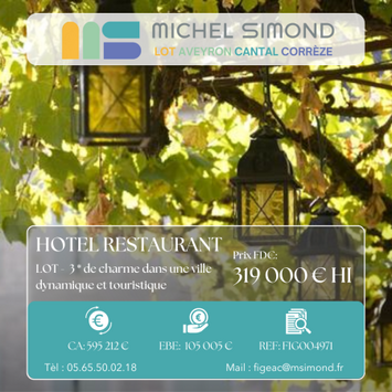Vente - Hôtel - Restaurant - Lot (46)