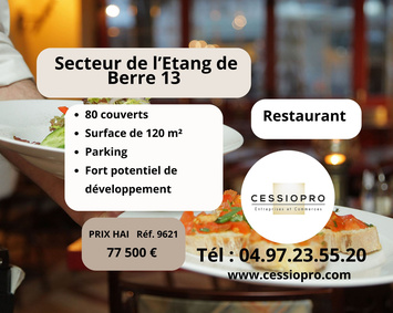 Vente - Restaurant - Châteauneuf-les-Martigues (13220)