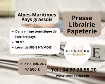 Vente - Librairie - Papeterie - Presse - Peymeinade (06530)