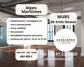 Vente de murs de boutique - Vallauris (06220)