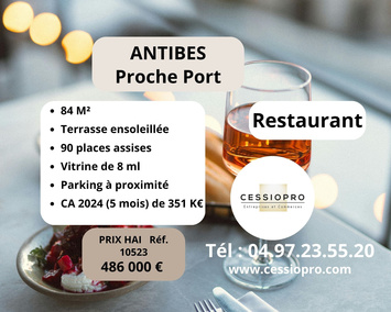 Vente - Restaurant - Antibes (06600)