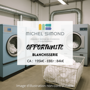 Vente - Blanchisserie - Laverie - Pressing - Finistère (29)