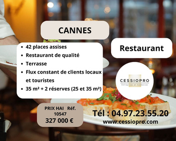 Vente - Restaurant - Cannes (06400)