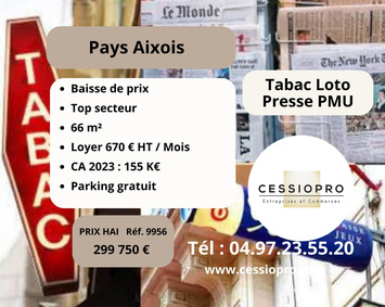 Vente - Tabac - Loto - PMU - Presse - Gardanne (13120)