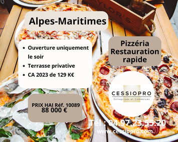Vente - Restaurant - Pizzeria - Carros (06510)