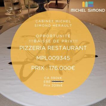 Vente - Hôtel - Restaurant - Pizzeria - Café - Hérault (34)