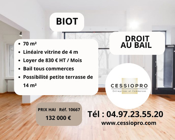 Location Local Commercial - Biot (06410)