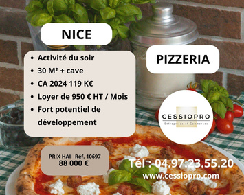 Vente - Restaurant - Pizzeria - Nice (06000)