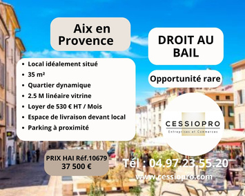 Location Local Commercial - Aix-en-Provence (13100)