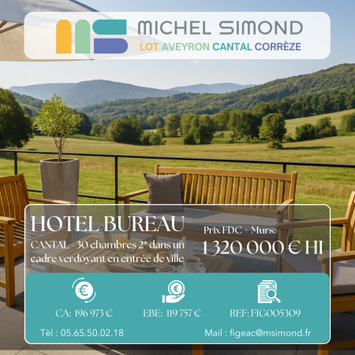 Vente - Hôtel - Cantal (15)
