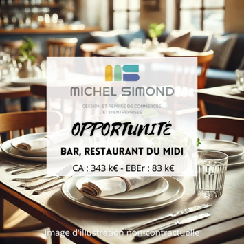 Vente - Bar - Brasserie - Restaurant - Restaurant du midi - Pizzeria - Billard - Morbihan (56)