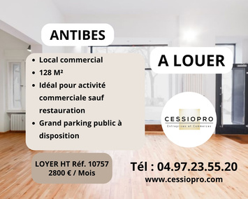 Location Local Commercial - Juan les pins (06160)
