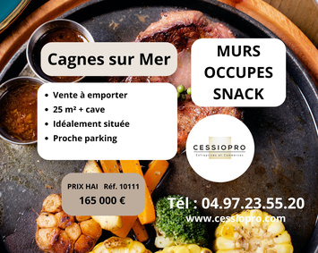 Vente - Snack - Vente à emporter - Cagnes-sur-Mer (06800)