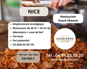 Vente - Restaurant - Restaurant rapide - Snack - Nice (06000)