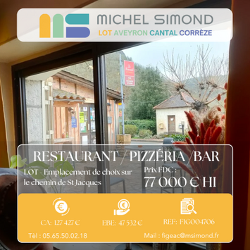 Vente - Bar - Brasserie - Restaurant - Pizzeria - Licence IV - Lot (46)