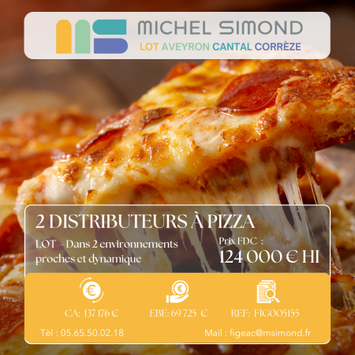 Vente - Restaurant - Restaurant rapide - Pizzeria - Snack - Vente à emporter - Lot (46)