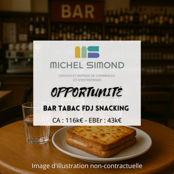 Vente - Bar - Brasserie - Restaurant rapide - Tabac - FDJ - Licence IV - Loto - Snack - Finistère (29)
