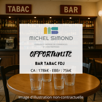 Vente - Bar - Brasserie - Restaurant rapide - Tabac - FDJ - Licence IV - Loto - Snack - Finistère (29)