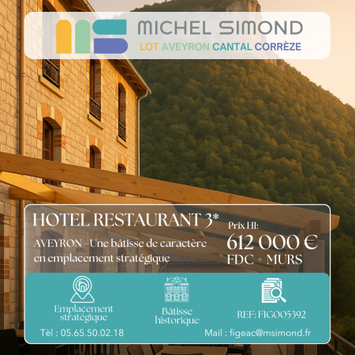 Vente - Hôtel - Restaurant - Gîte - Aveyron (12)