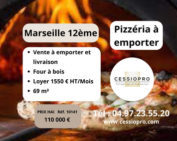 Vente - Pizzeria - Vente à emporter - Marseille 12ème (13012)