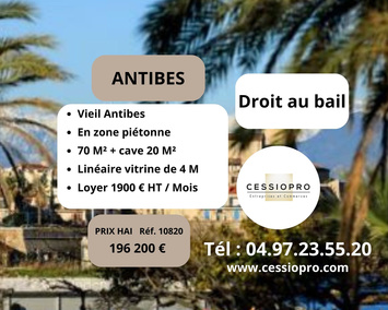 Location Local Commercial - Antibes (06600)