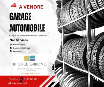 Vente - Centre automobile - Garage - Mécanique - Pyrénées-Orientales (66)